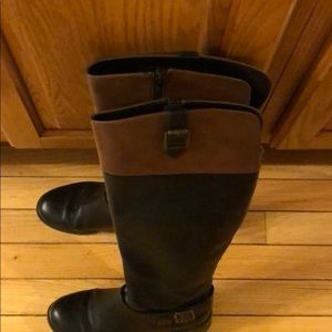 Black and Brown Boots